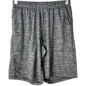 All in Motion Youth Boys Grey White Wash Athletic Shorts Size XL